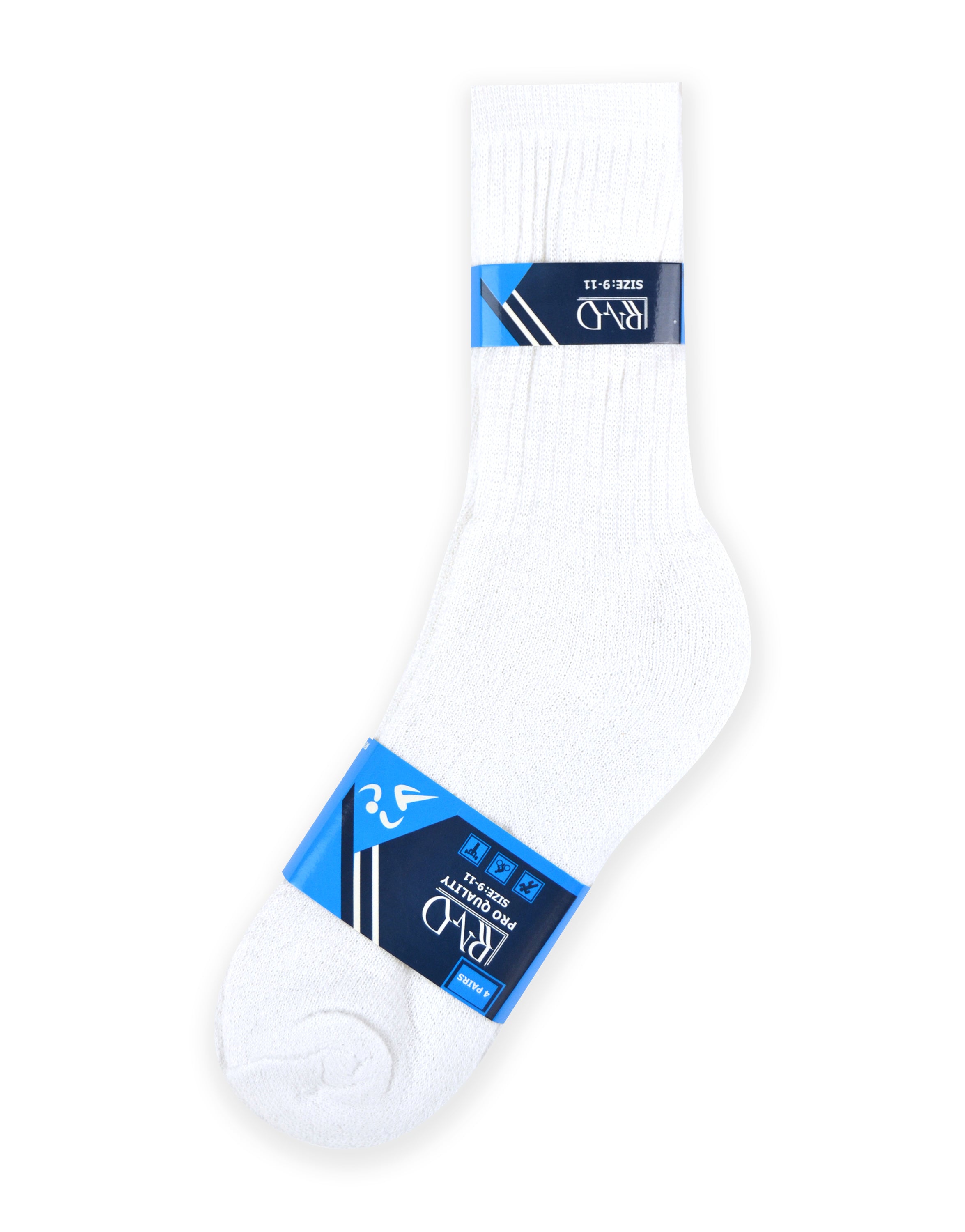 Crew White Cotton Socks (Dozen)