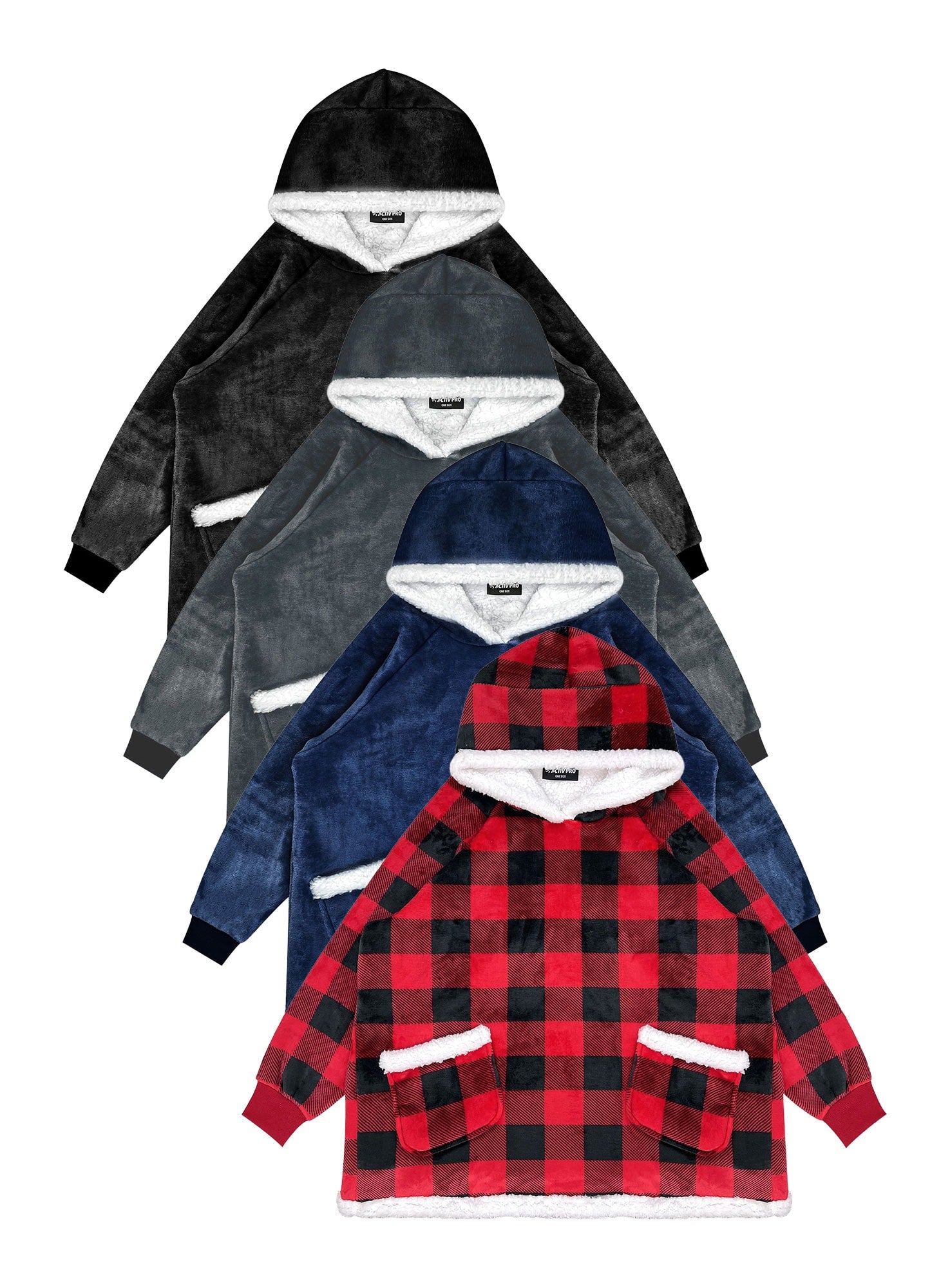 Blanket Hoodie with Sherpa Lining #P43