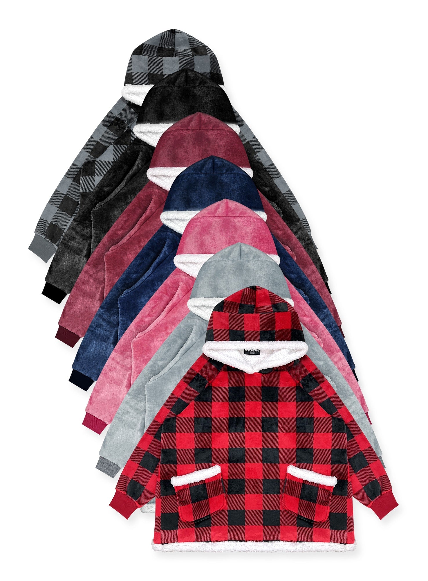 Blanket Hoodie with Sherpa Lining #P43