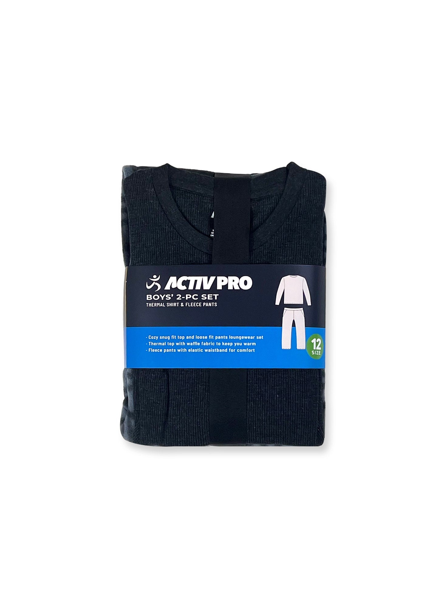 Boys' Thermal Shirt & Fleece Pants Set #P19
