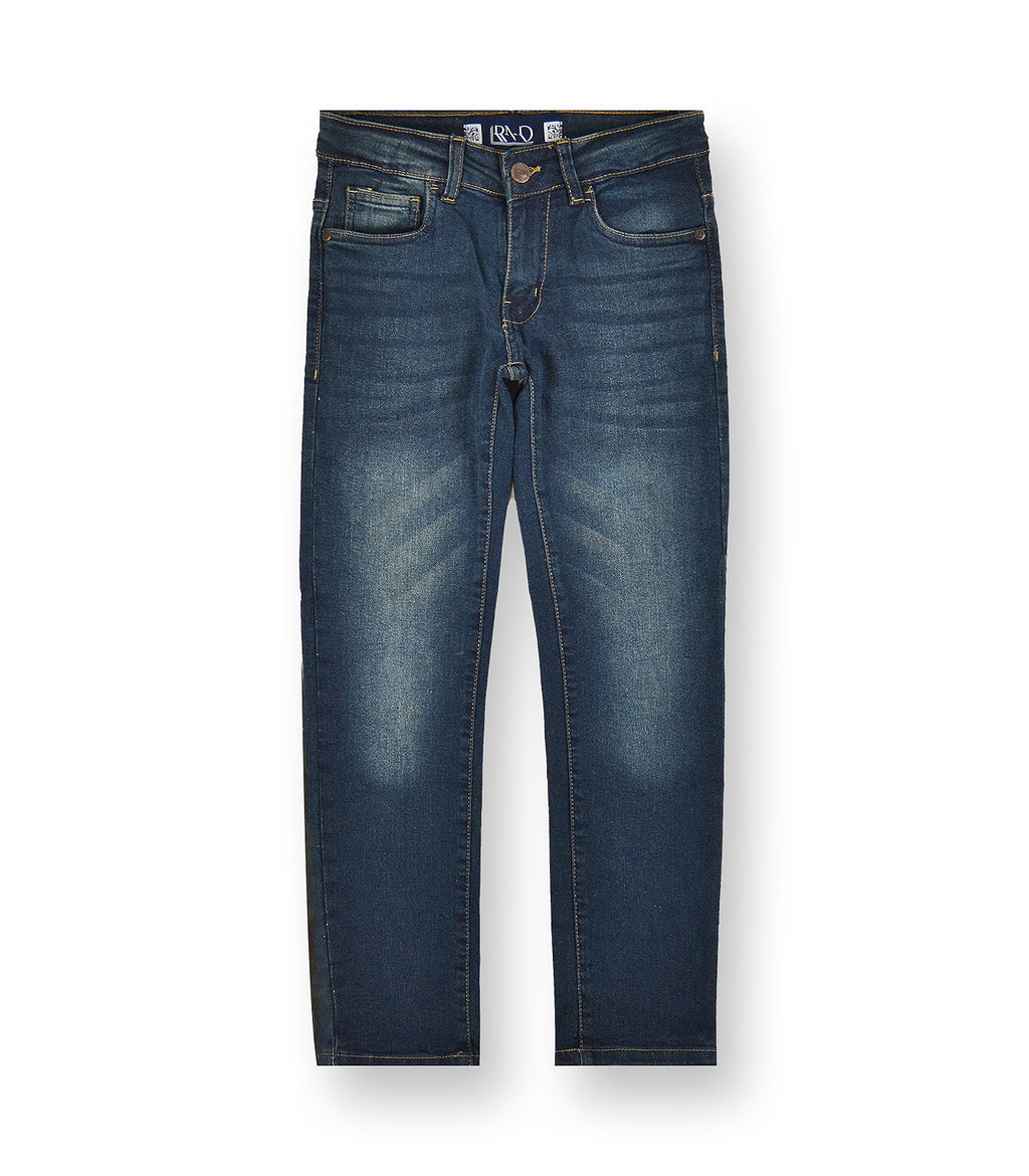 Boys' Faded Skinny Jeans #301 Sand Blue