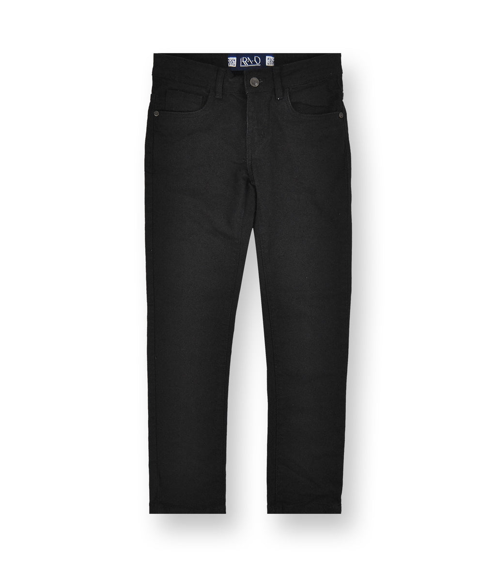 Boys' Faded Skinny Jeans #304 Black