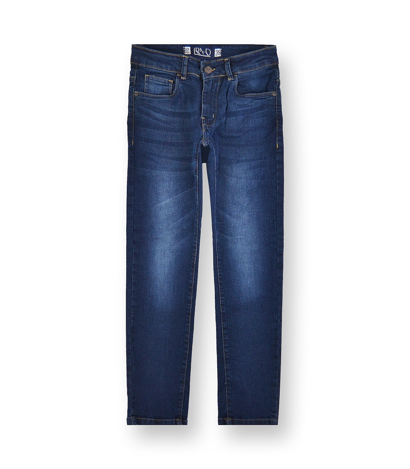 Boys' Faded Skinny Jeans #07 Dark Indigo