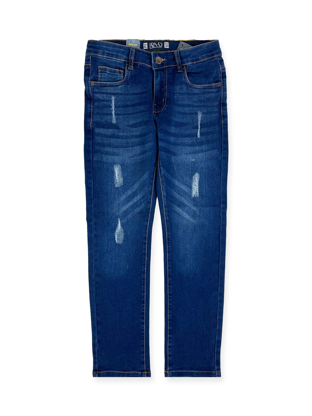 Boys' Ripped Skinny Jeans #07 Dark Indigo