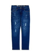 Boys' Ripped Skinny Jeans #07 Dark Indigo