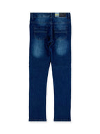 Boys' Faded Skinny Jeans #309 Dark Indigo