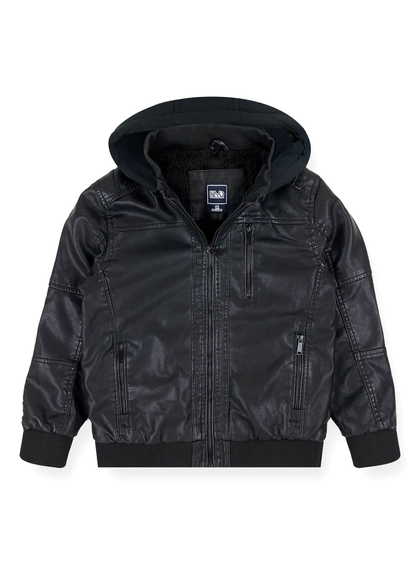Boys’ Faux Leather Jacket #811