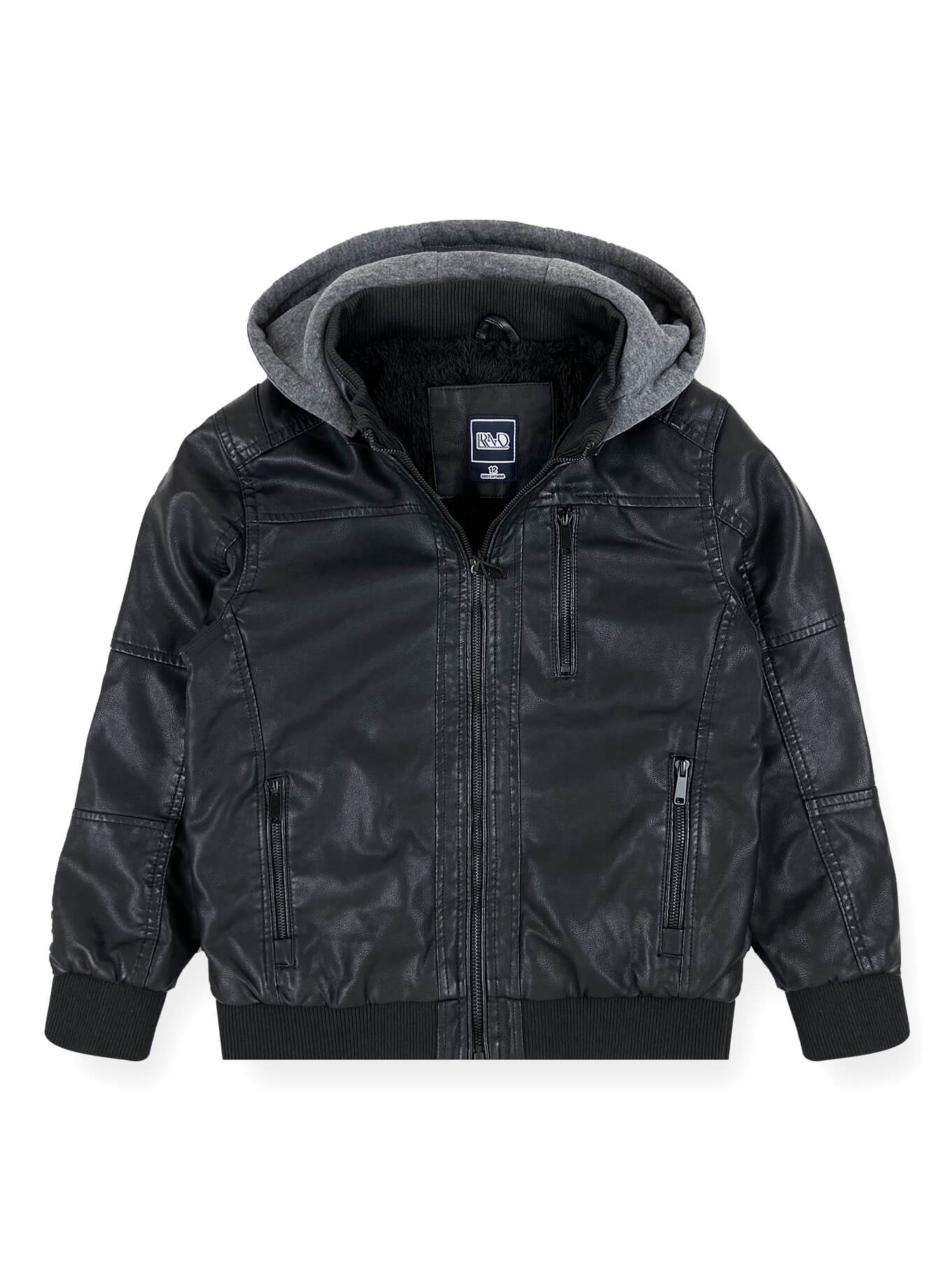 Boys’ Faux Leather Jacket #11