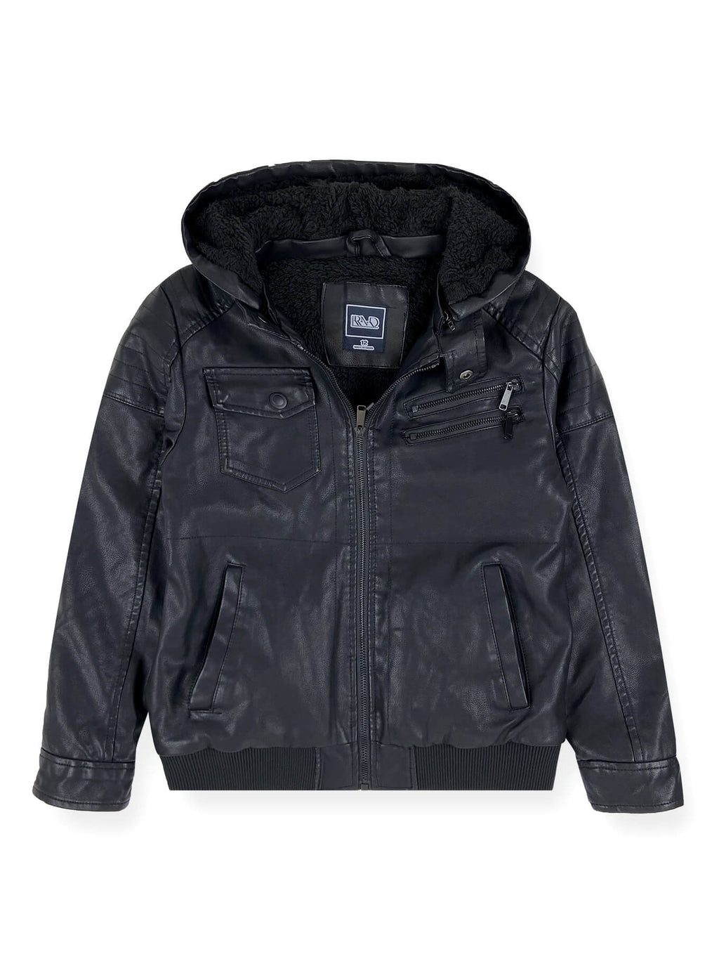Boys’ Faux Leather Jacket #13