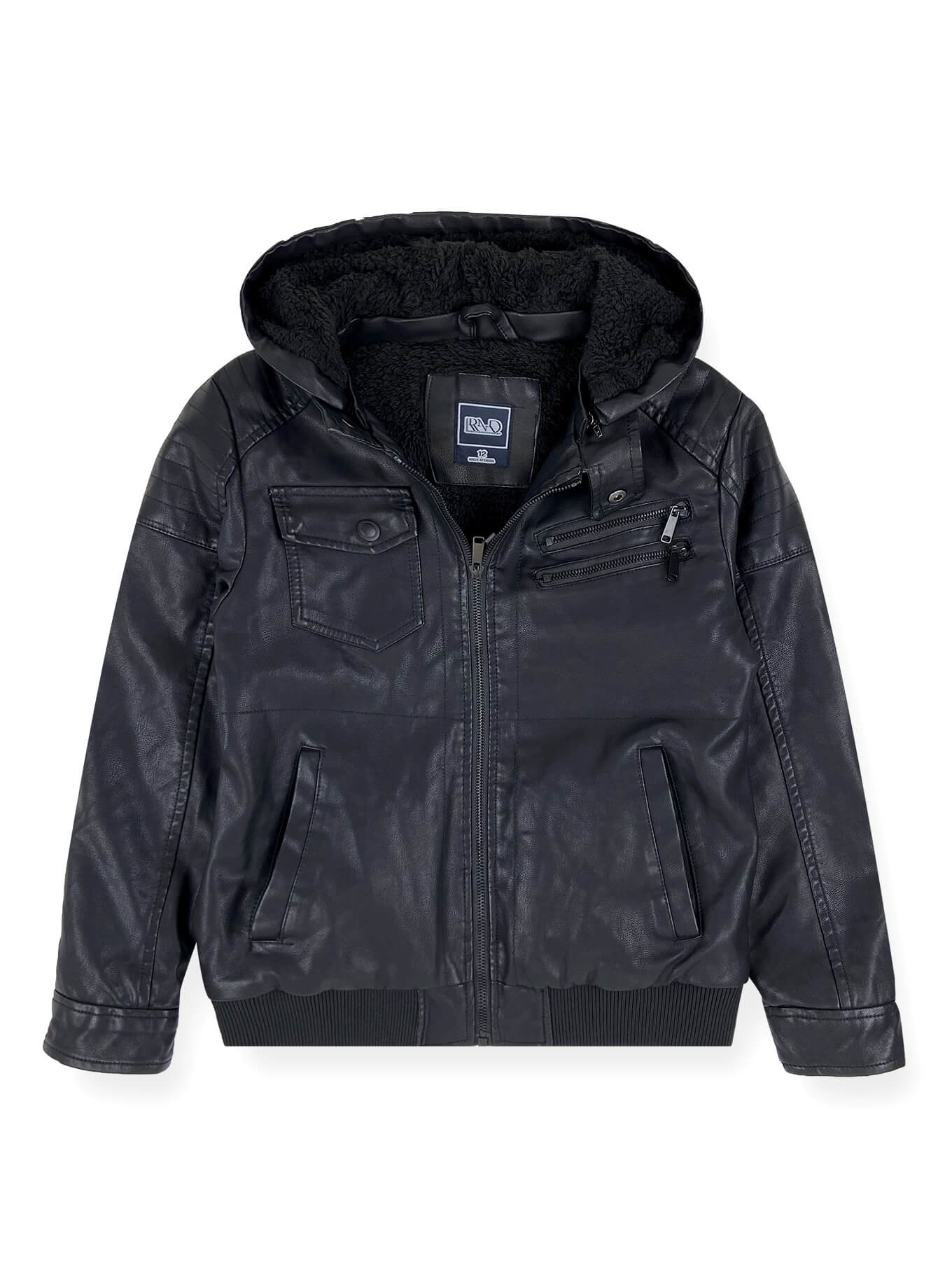 Boys’ Faux Leather Jacket #13