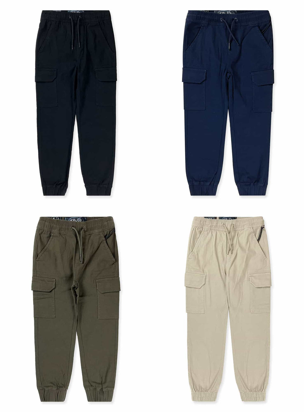 Boys’ Cotton Twill Cargo Jogger Pants #800