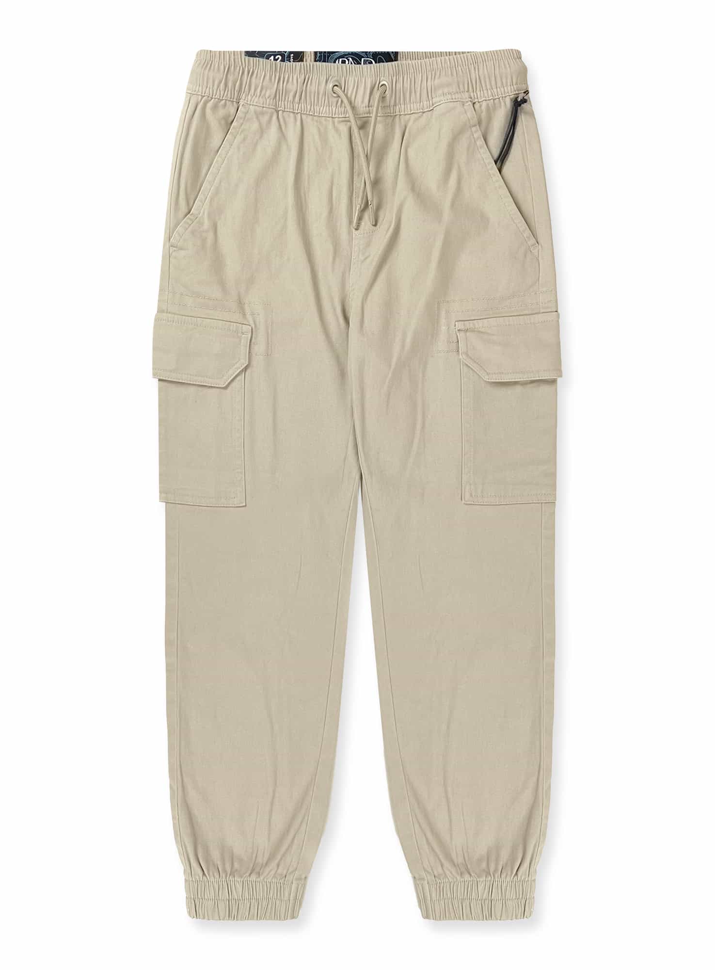 Boys’ Cotton Twill Cargo Jogger Pants #800