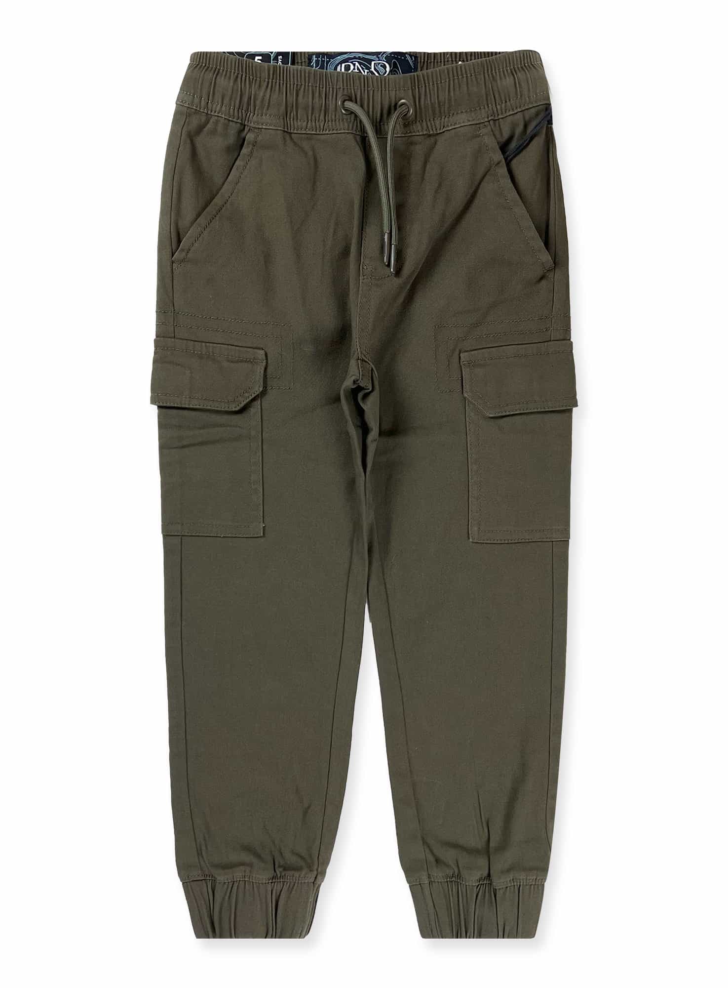 Boys’ Cotton Twill Cargo Jogger Pants #800