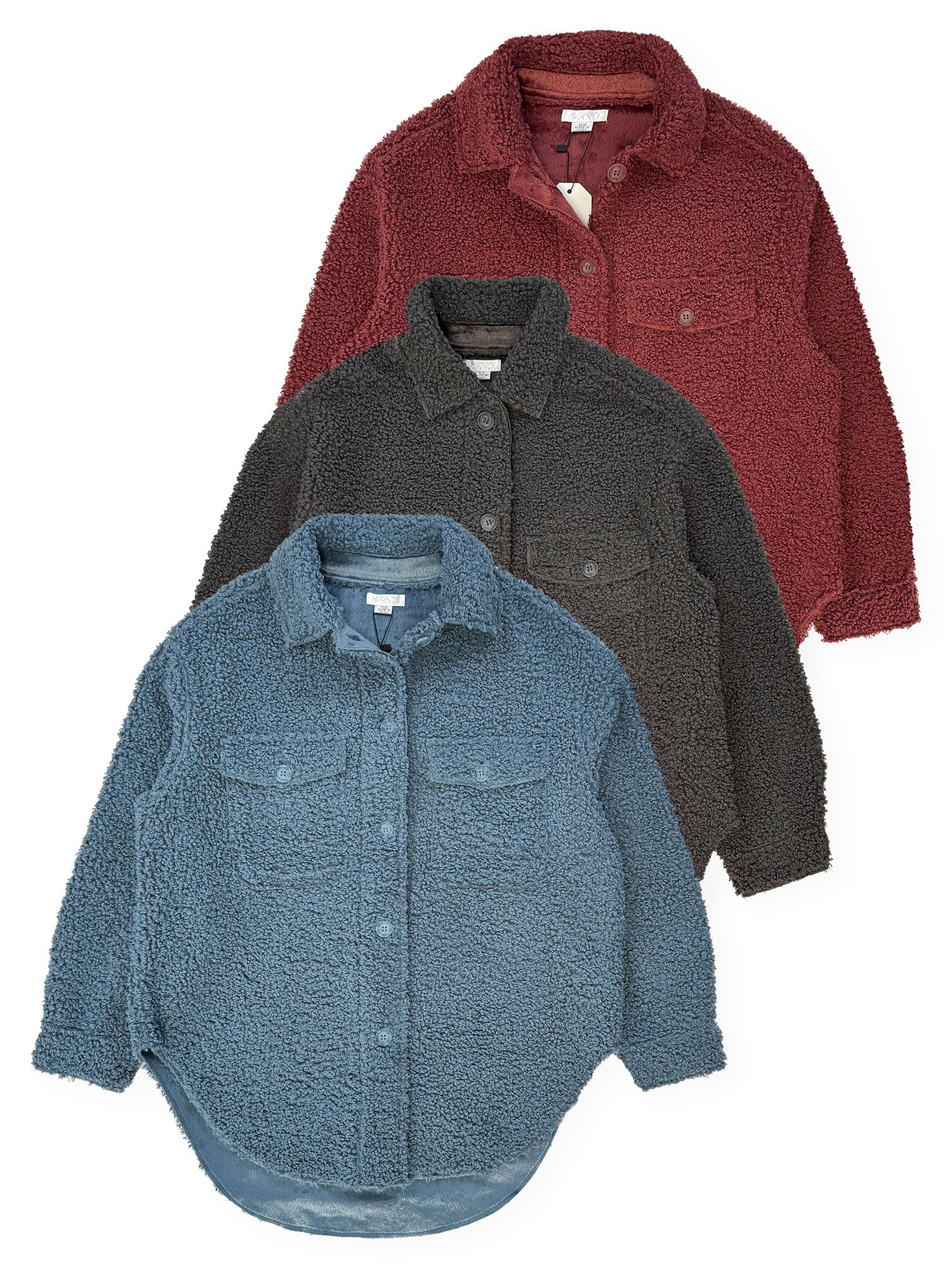 Women’s Sherpa Fleece Shacket #09