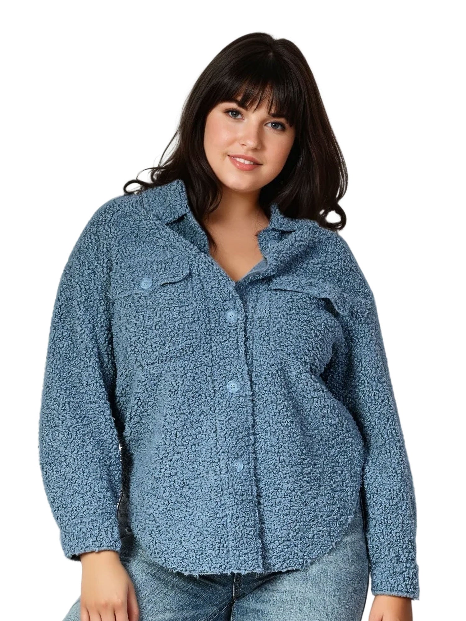 Women’s Sherpa Fleece Shacket #09