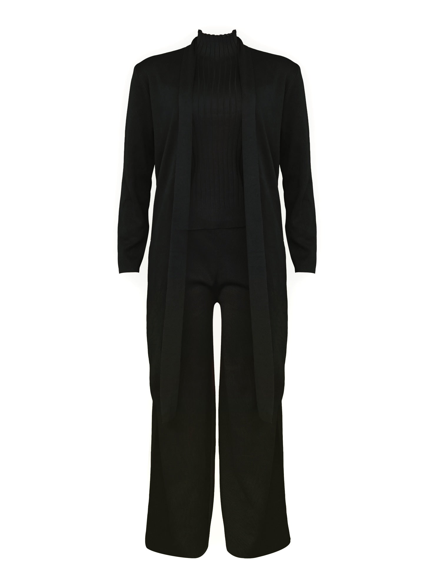Women’s 3-Piece Ribbed Knit Loungewear Set #11