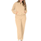Women’s Zip-Up Jacket & Wide-Leg Pants Set #13