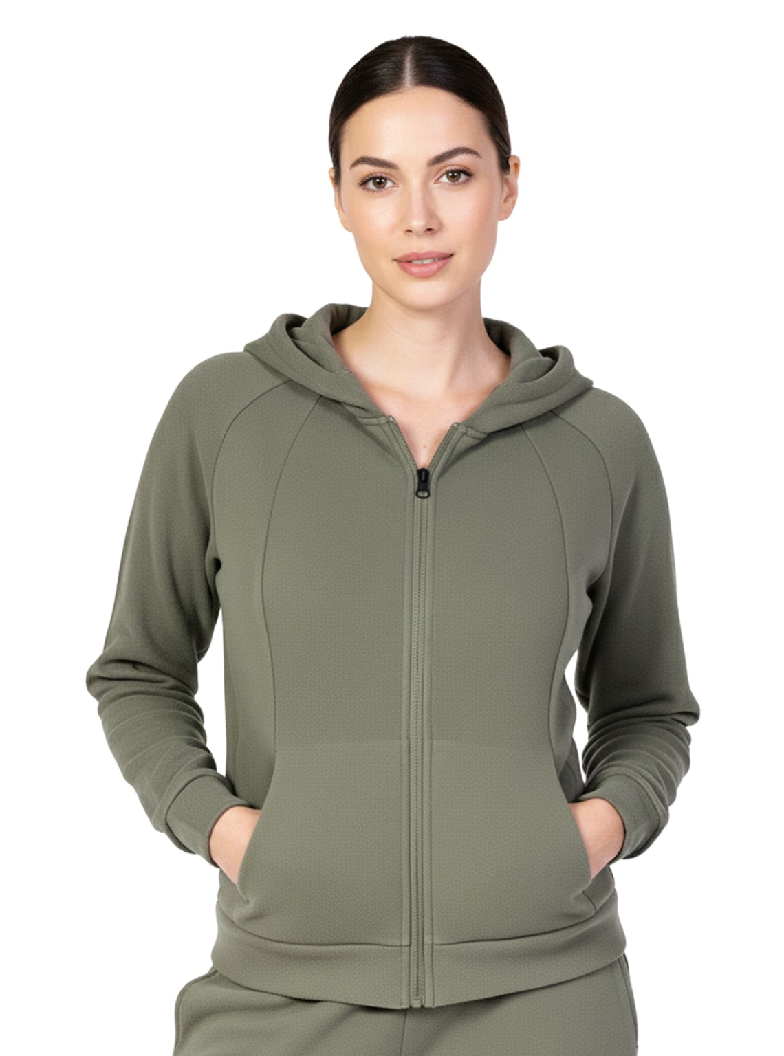 Women’s Zip-Up Jacket & Wide-Leg Pants Set #13