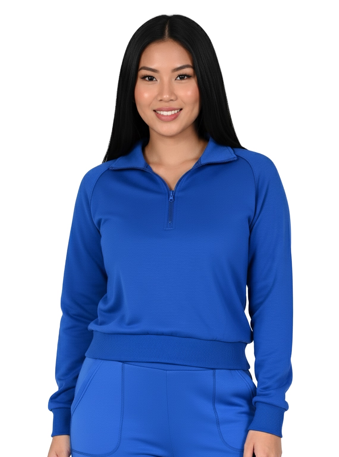 Women’s Soft Touch Half-Zip Hoodie & Wide-Leg Pants Set #23