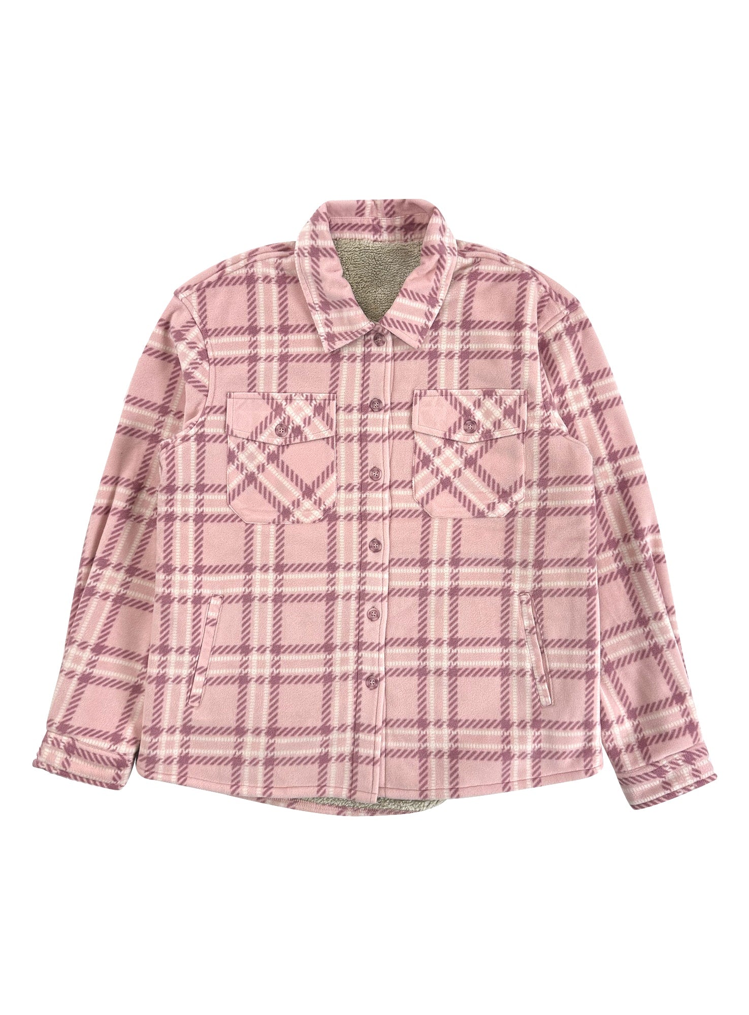 Girls' Shacket with Sherpa Lining #35