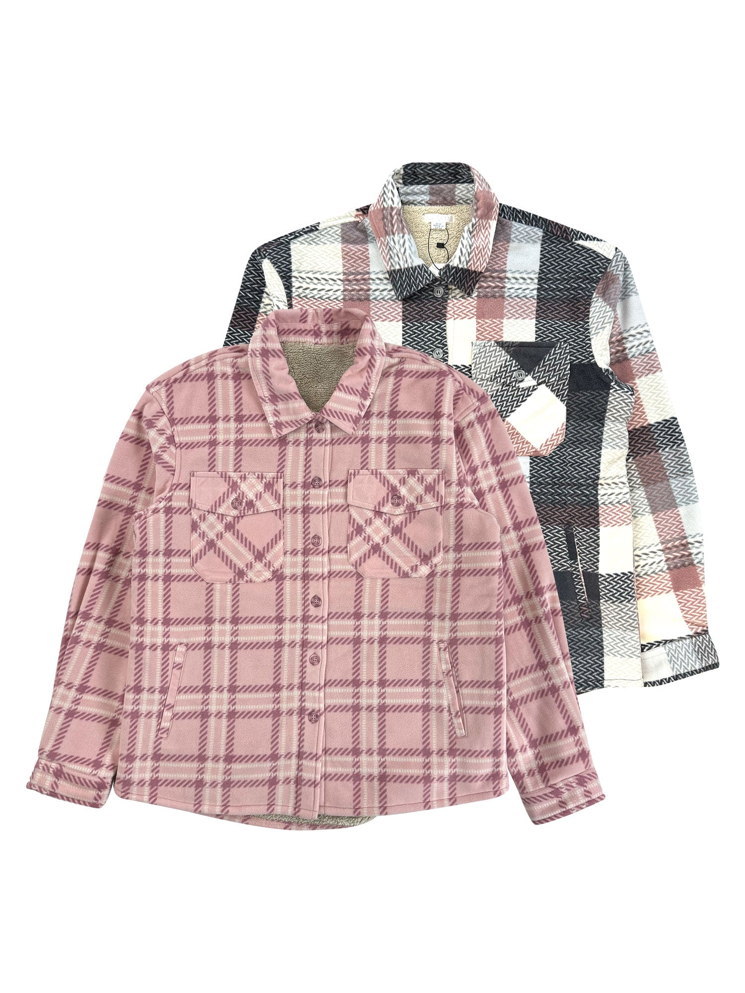 Girls' Shacket with Sherpa Lining #35