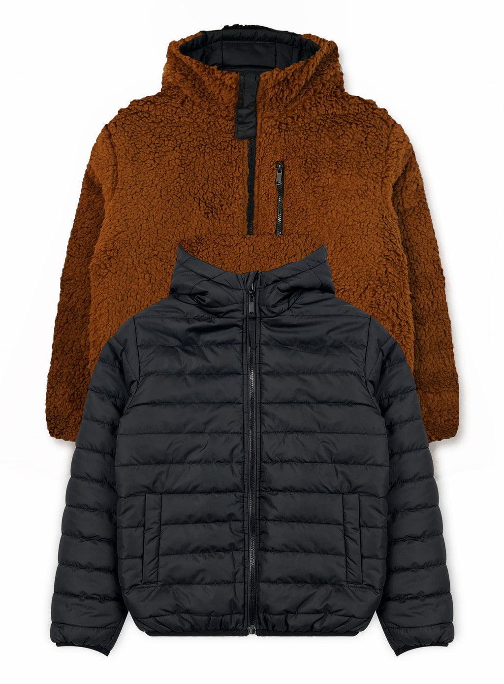 Boys' Reversible Jacket With Sherpa Lining #94-25