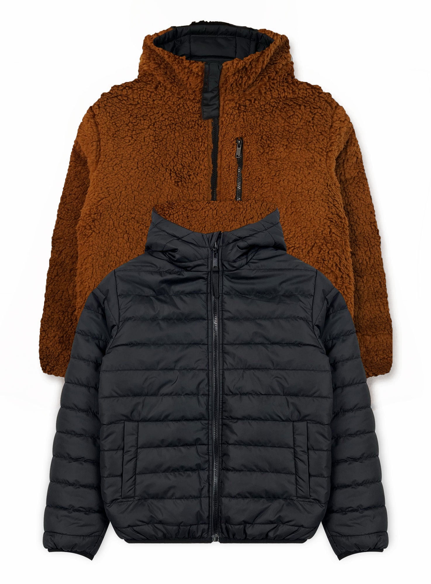 Boys' Reversible Jacket With Sherpa Lining #94-25