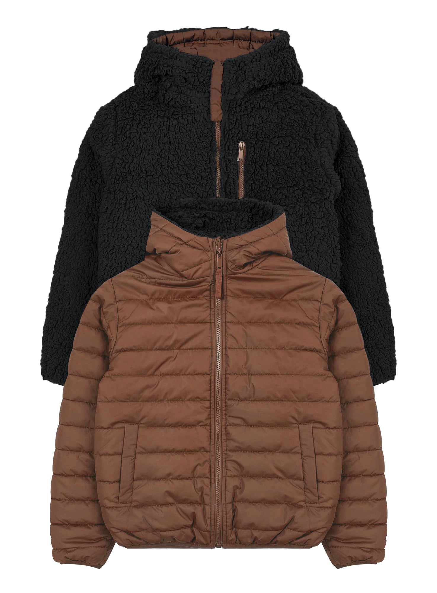 Boys' Reversible Jacket With Sherpa Lining #94-25