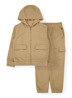 Boys’ Waffle Zip Hoodie and Jogger Set #19