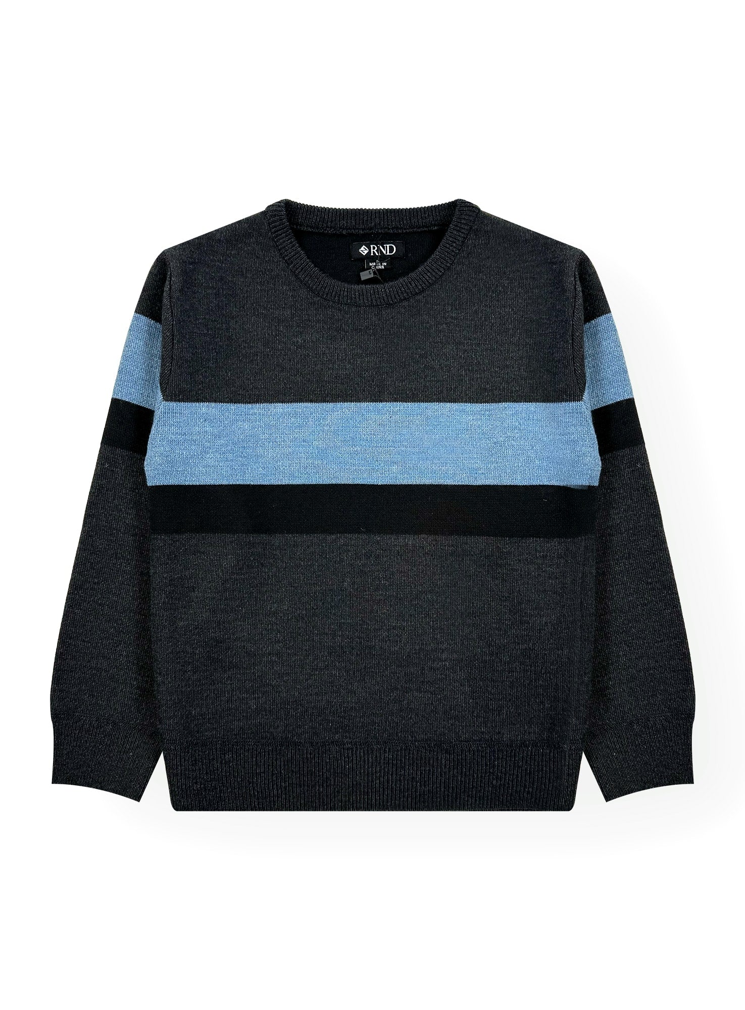Boys' Striped Crew Neck Sweater #11