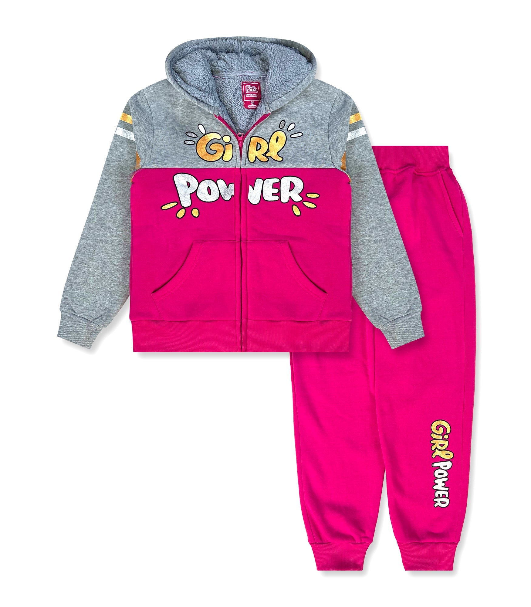Girls’ 2PC Sherpa Fleece Set #S30