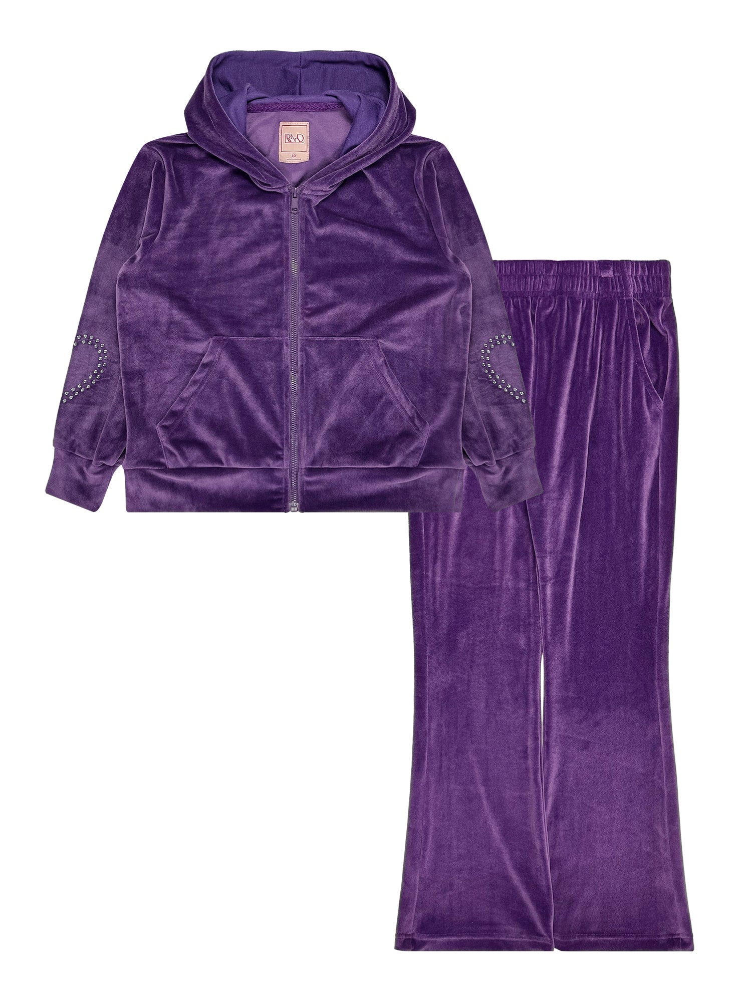 Girls' 2PC Velour Jogger Set #V01