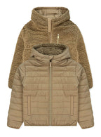 Girls' Reversible Jacket With Sherpa Lining #97