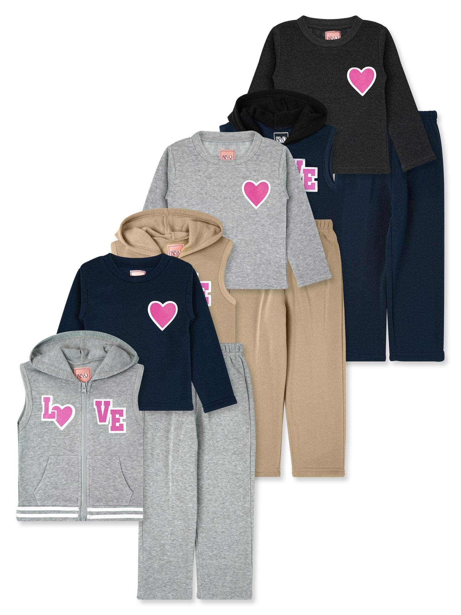 Girls' 3PC Fleece Set #T04