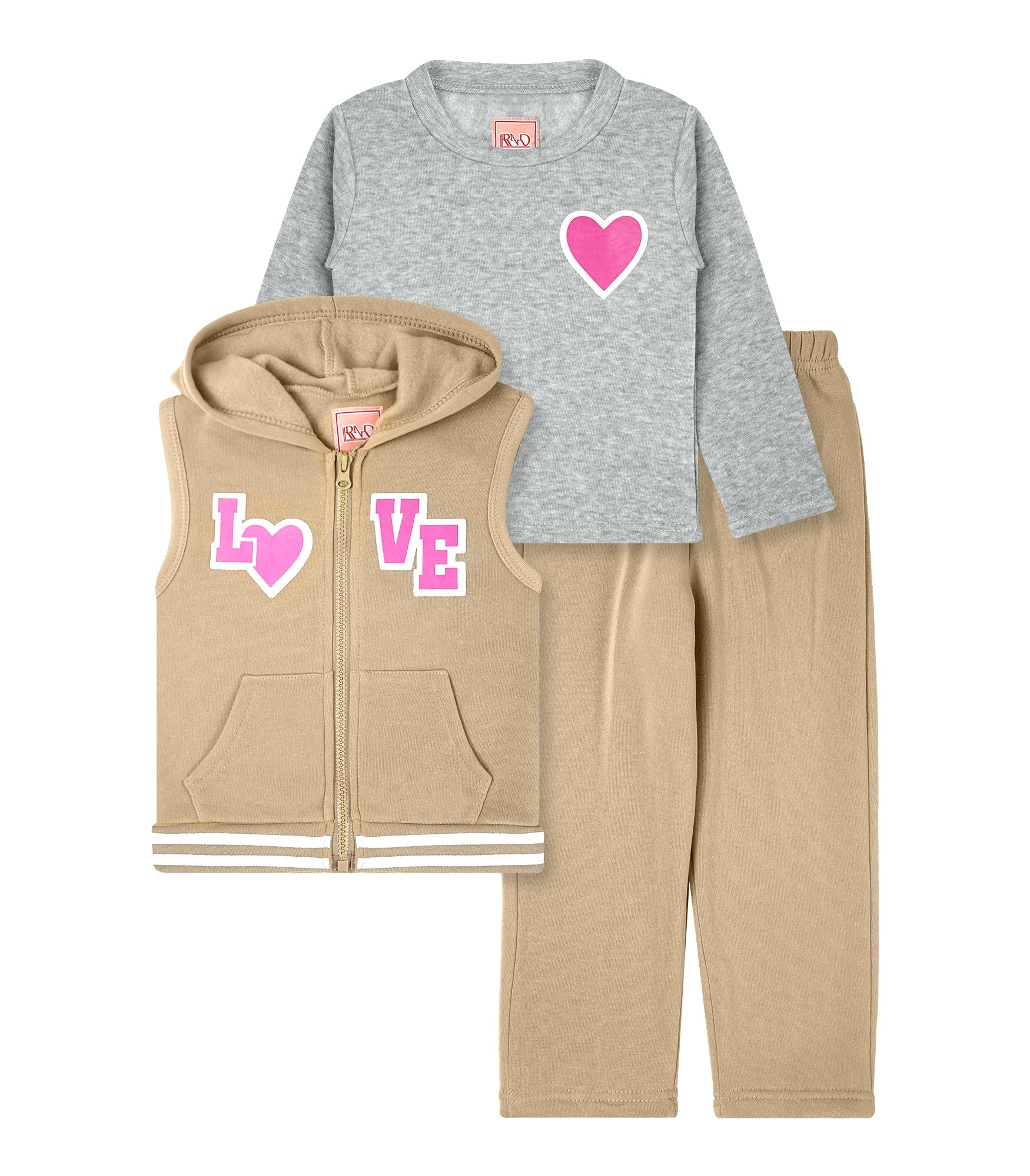 Girls' 3PC Fleece Set #T04