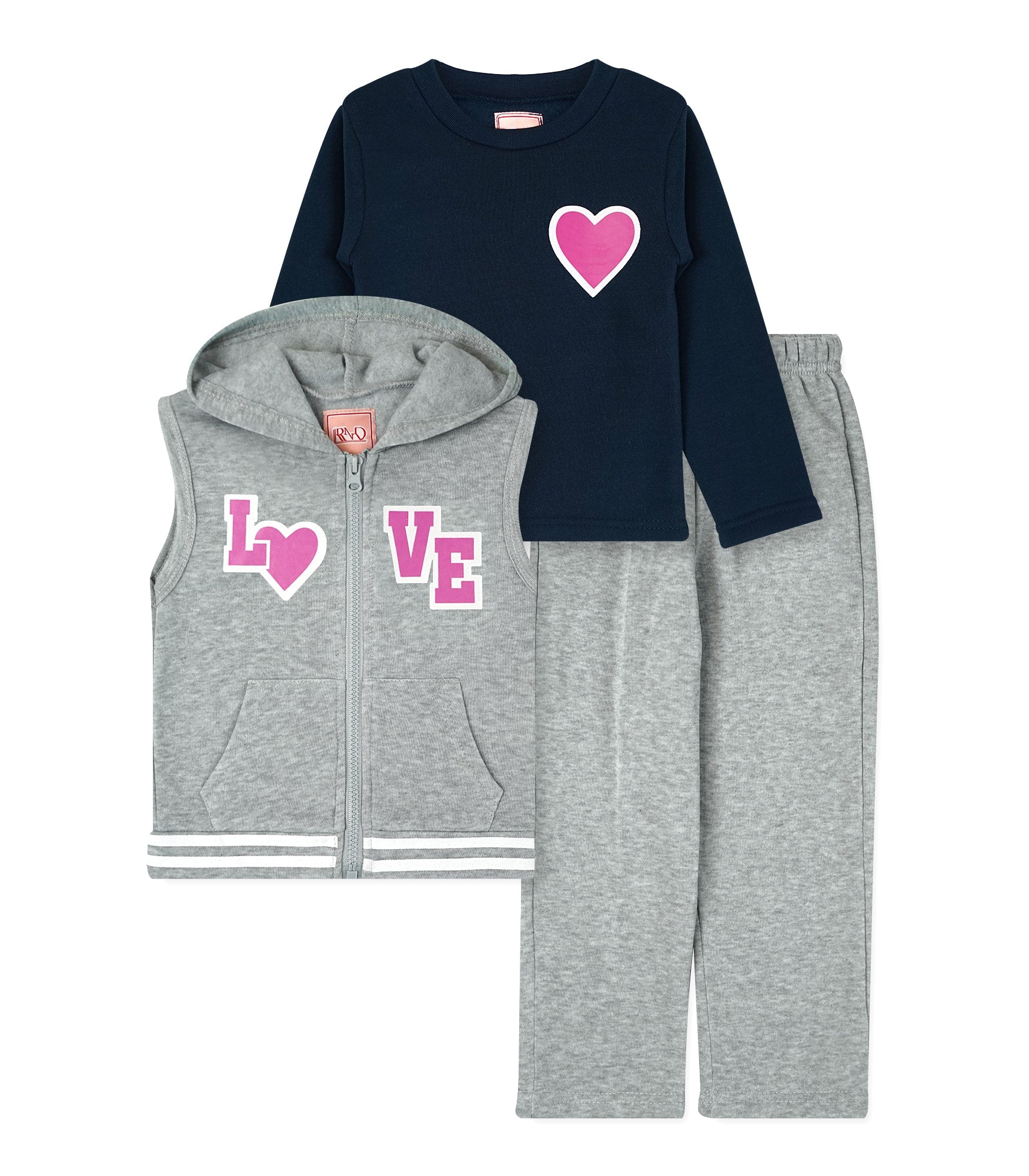 Girls' 3PC Fleece Set #T04