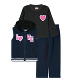 Girls' 3PC Fleece Set #T04