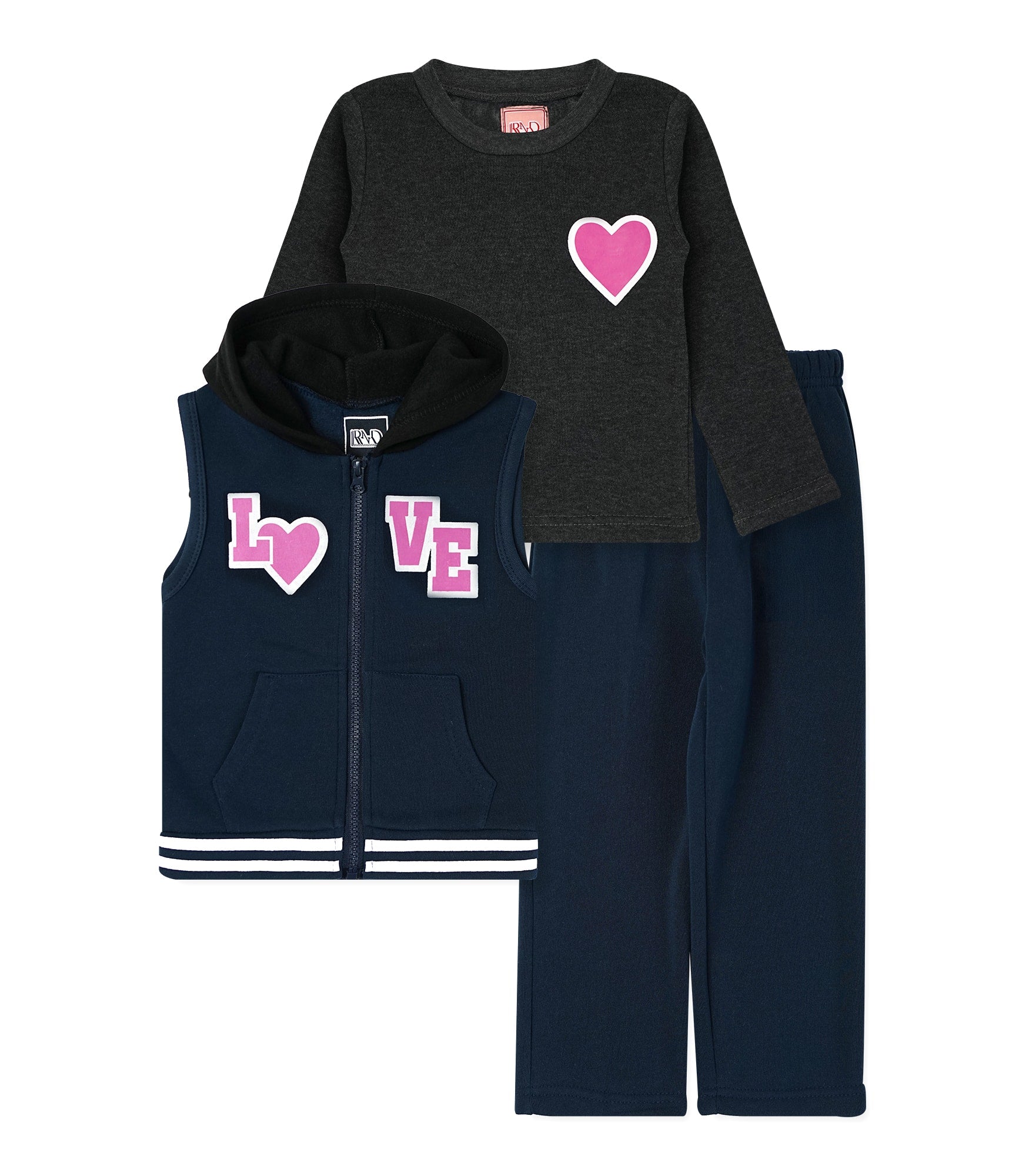 Girls' 3PC Fleece Set #T04