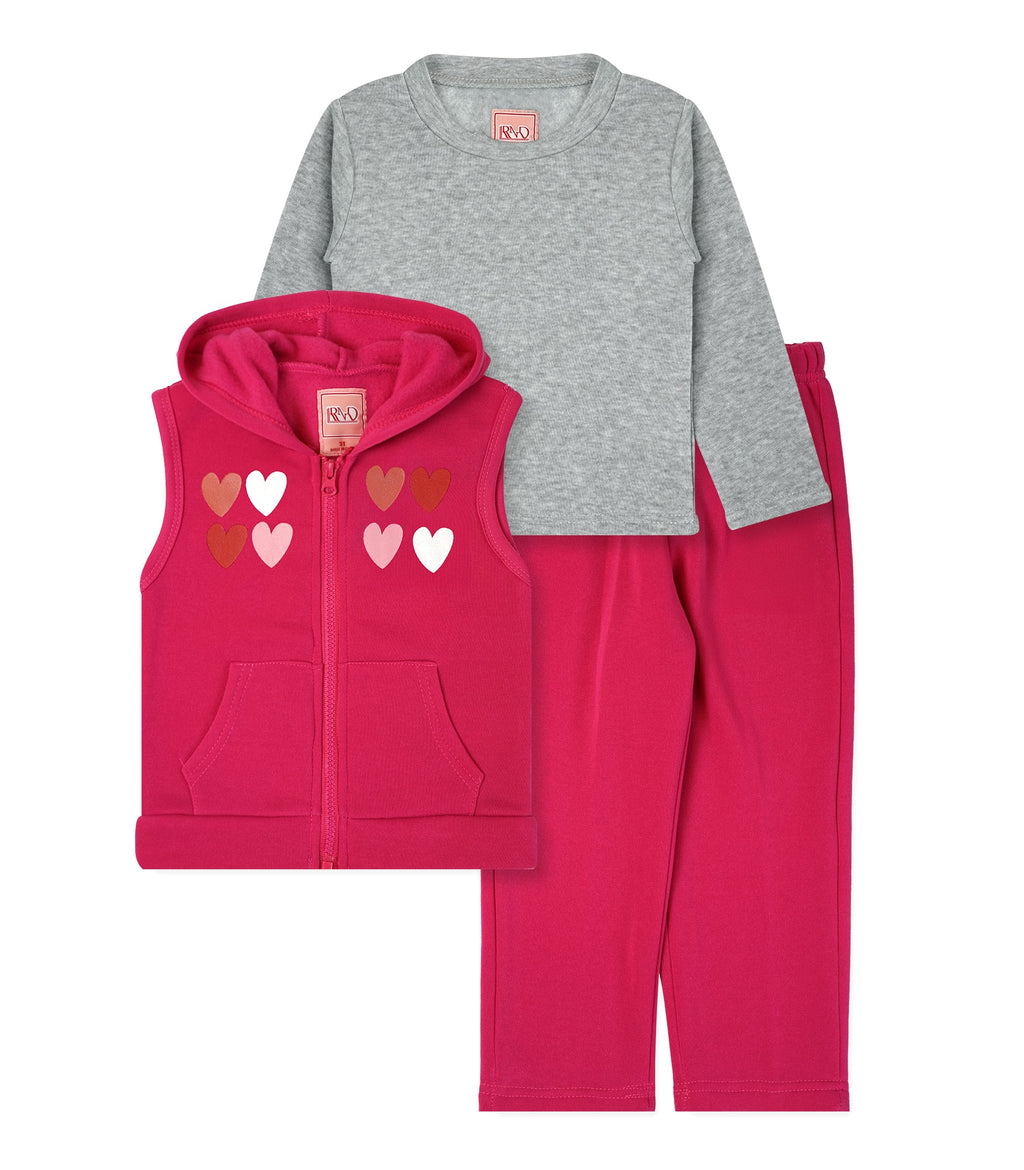 Girls' 3PC Fleece Set #T06