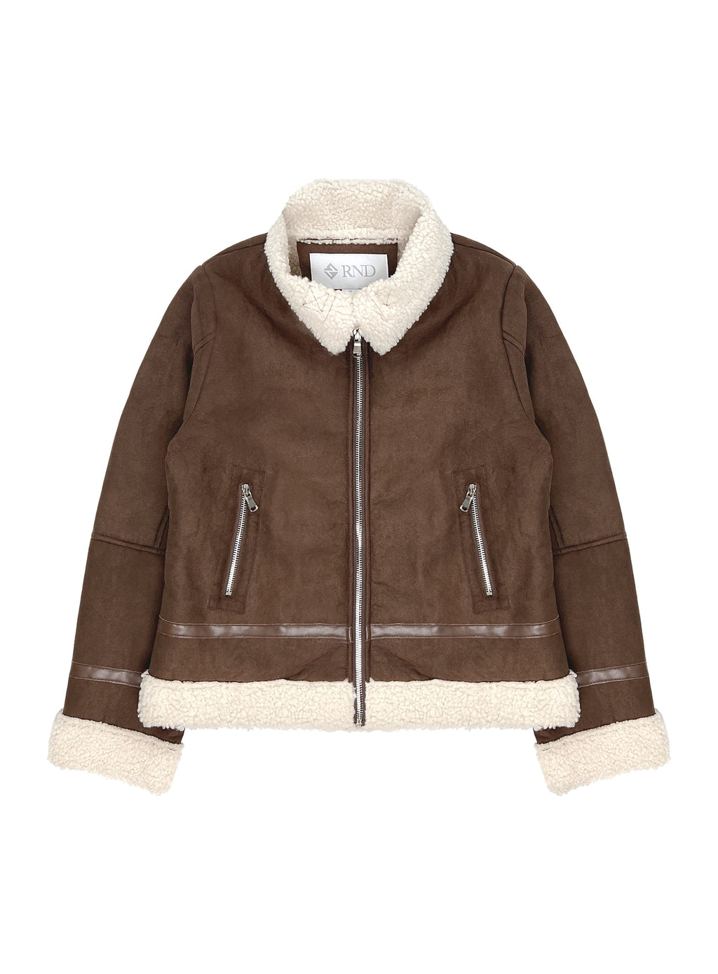 Girls' Sherpa Lined Faux Shearling Jacket #K25