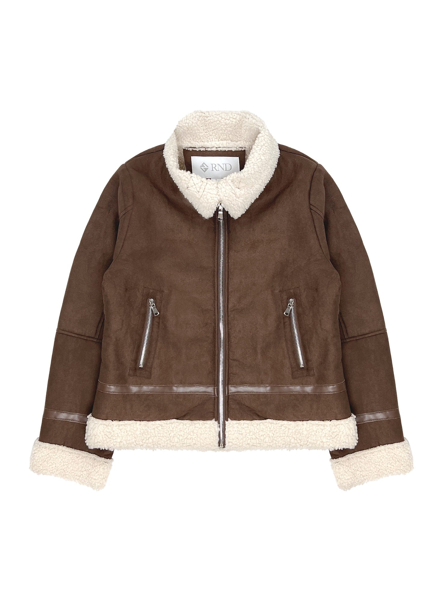Girls' Sherpa Lined Faux Shearling Jacket #K25