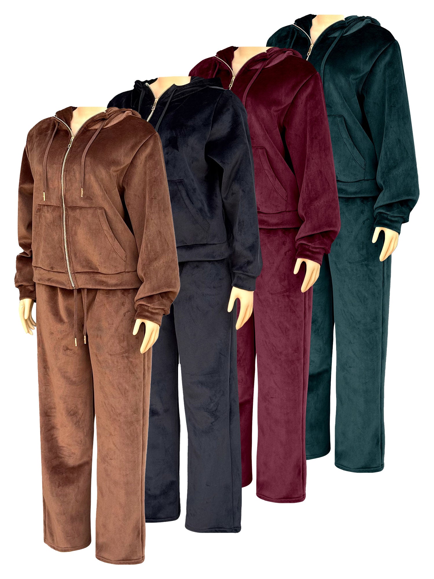 Women’s 2‑Piece Velour Lounge Set #01