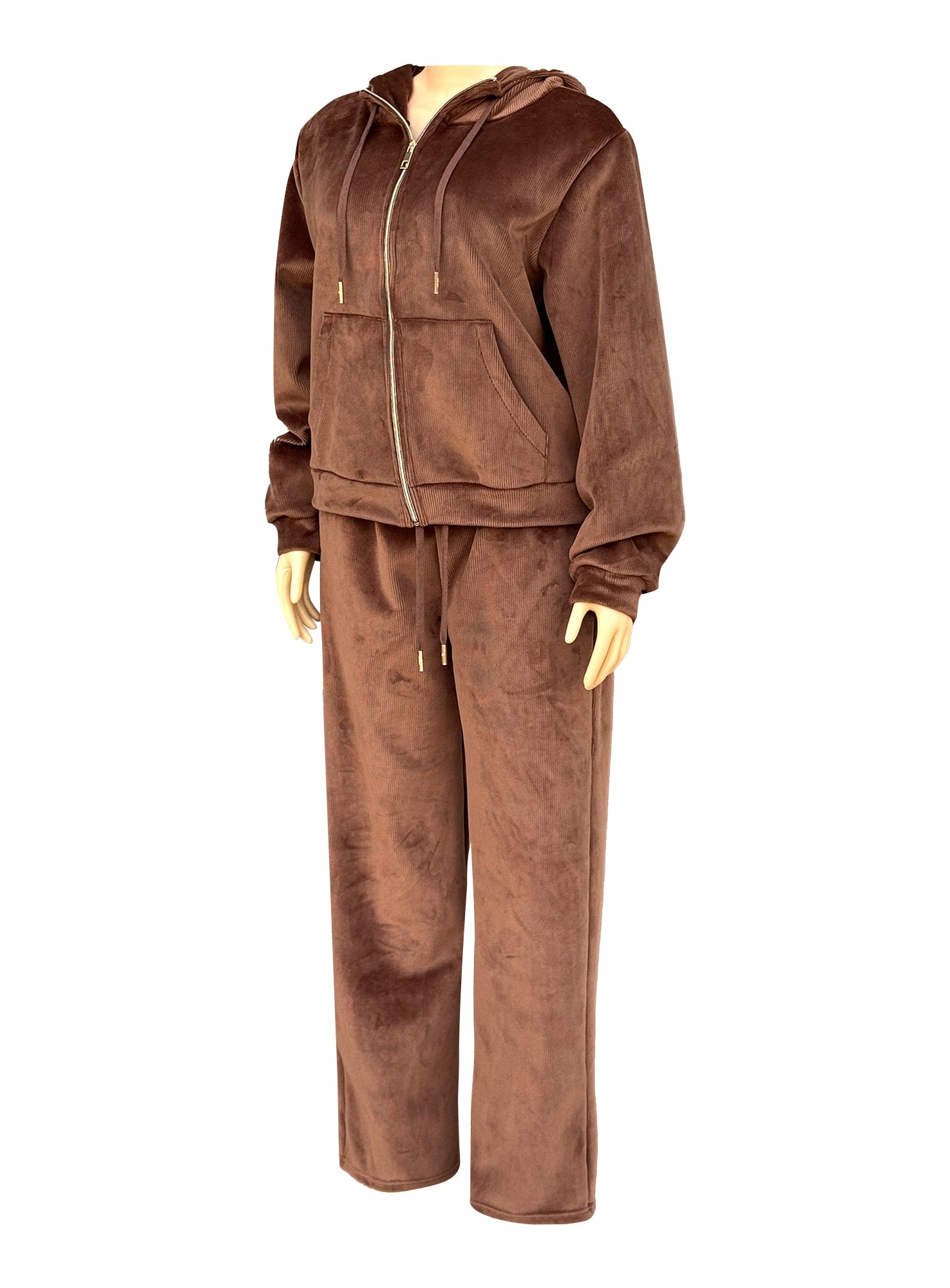 Women’s 2‑Piece Velour Lounge Set #01
