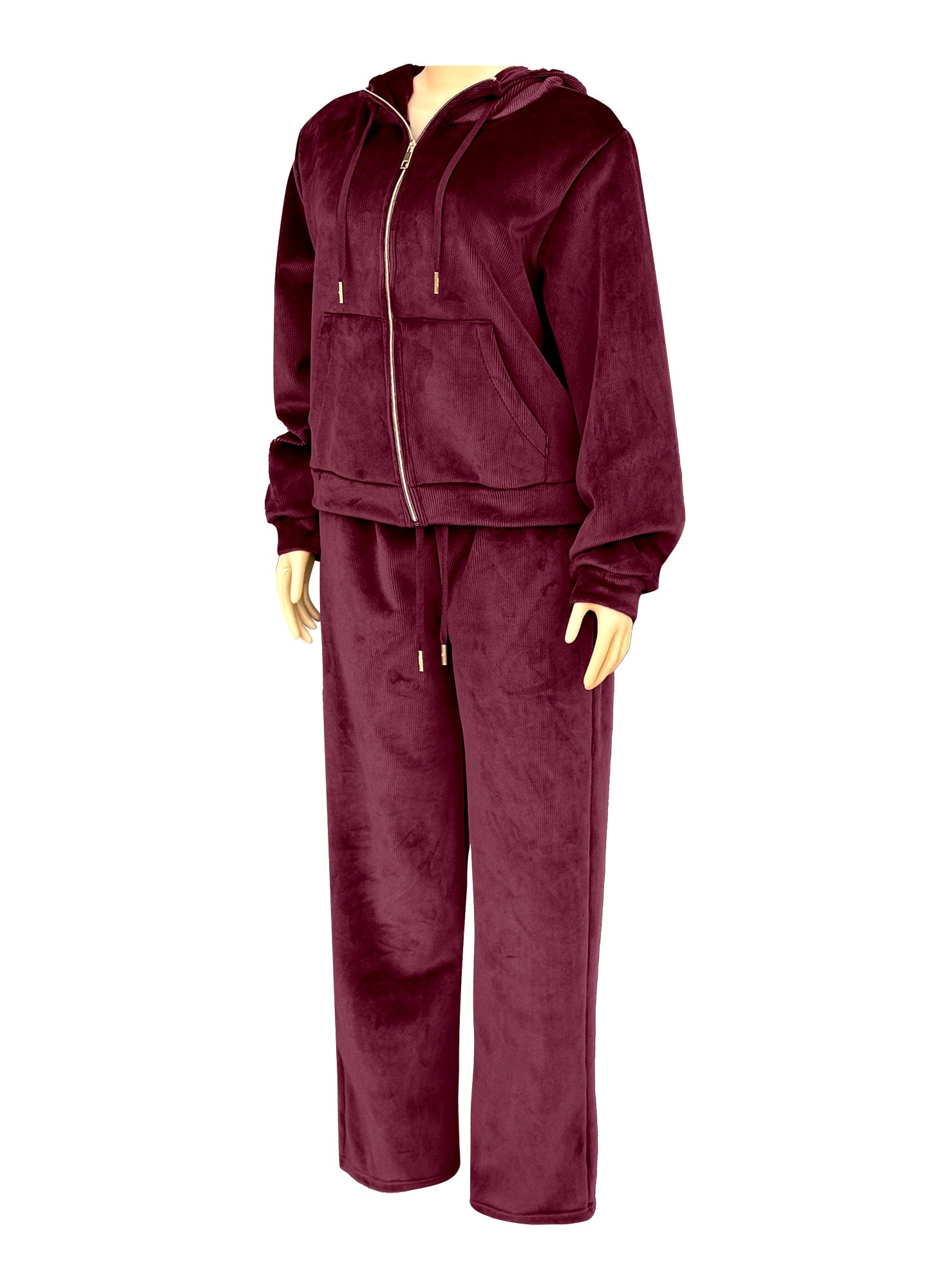 Women’s 2‑Piece Velour Lounge Set #01