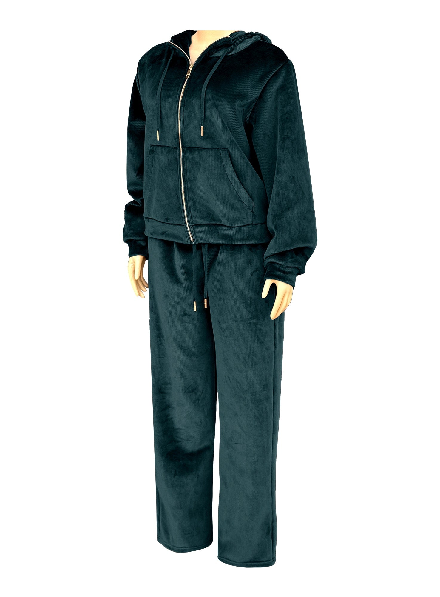 Women’s 2‑Piece Velour Lounge Set #01