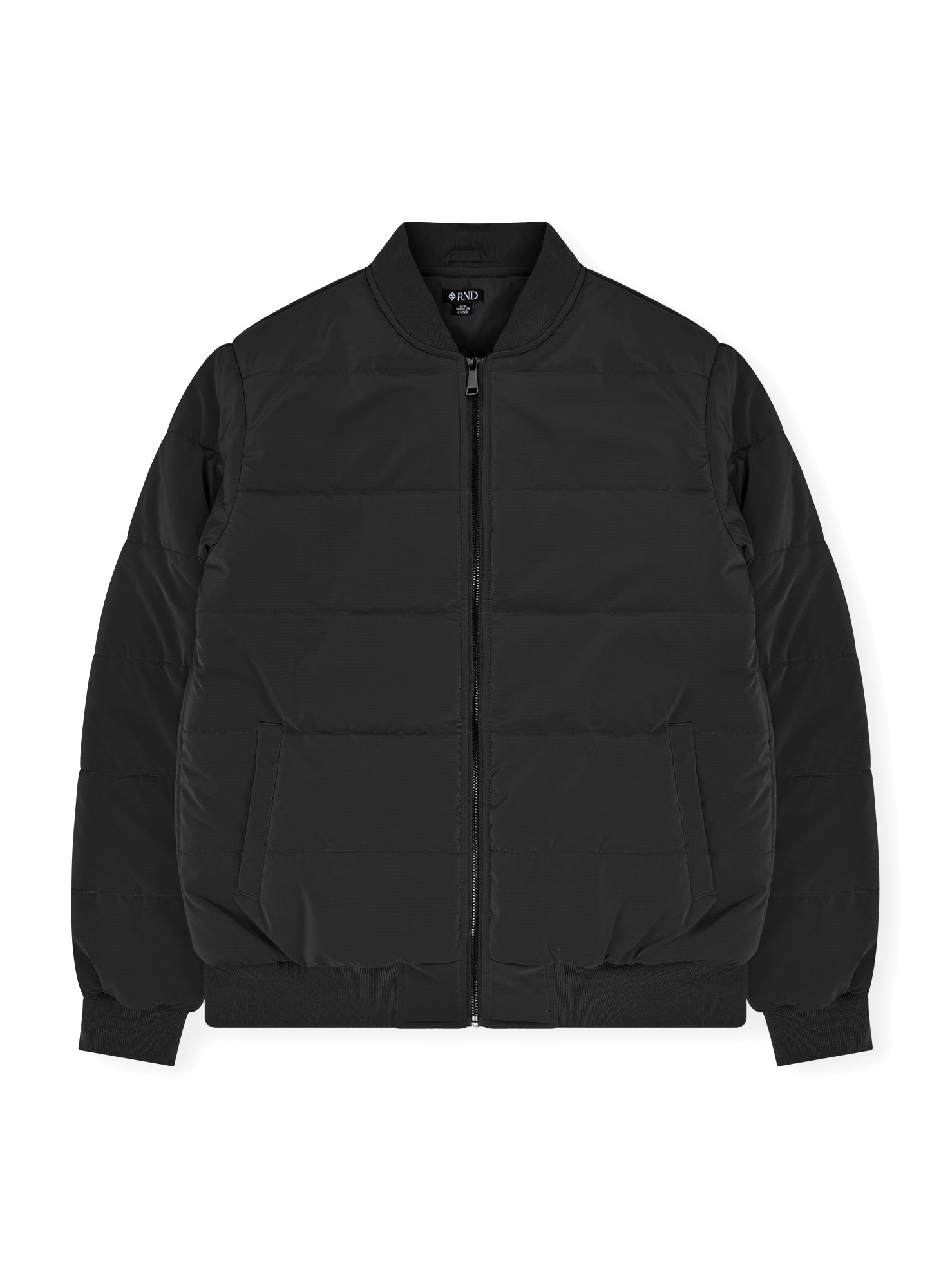 Men’s Zip-Up Puffer Bomber Jacket #15