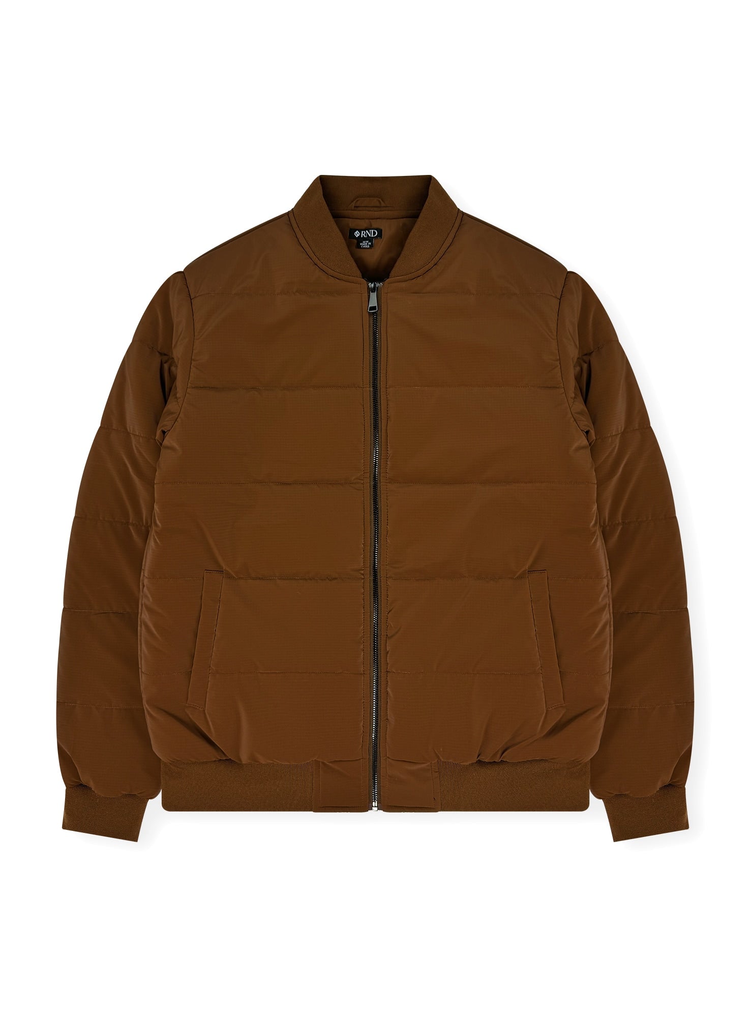 Men’s Zip-Up Puffer Bomber Jacket #15