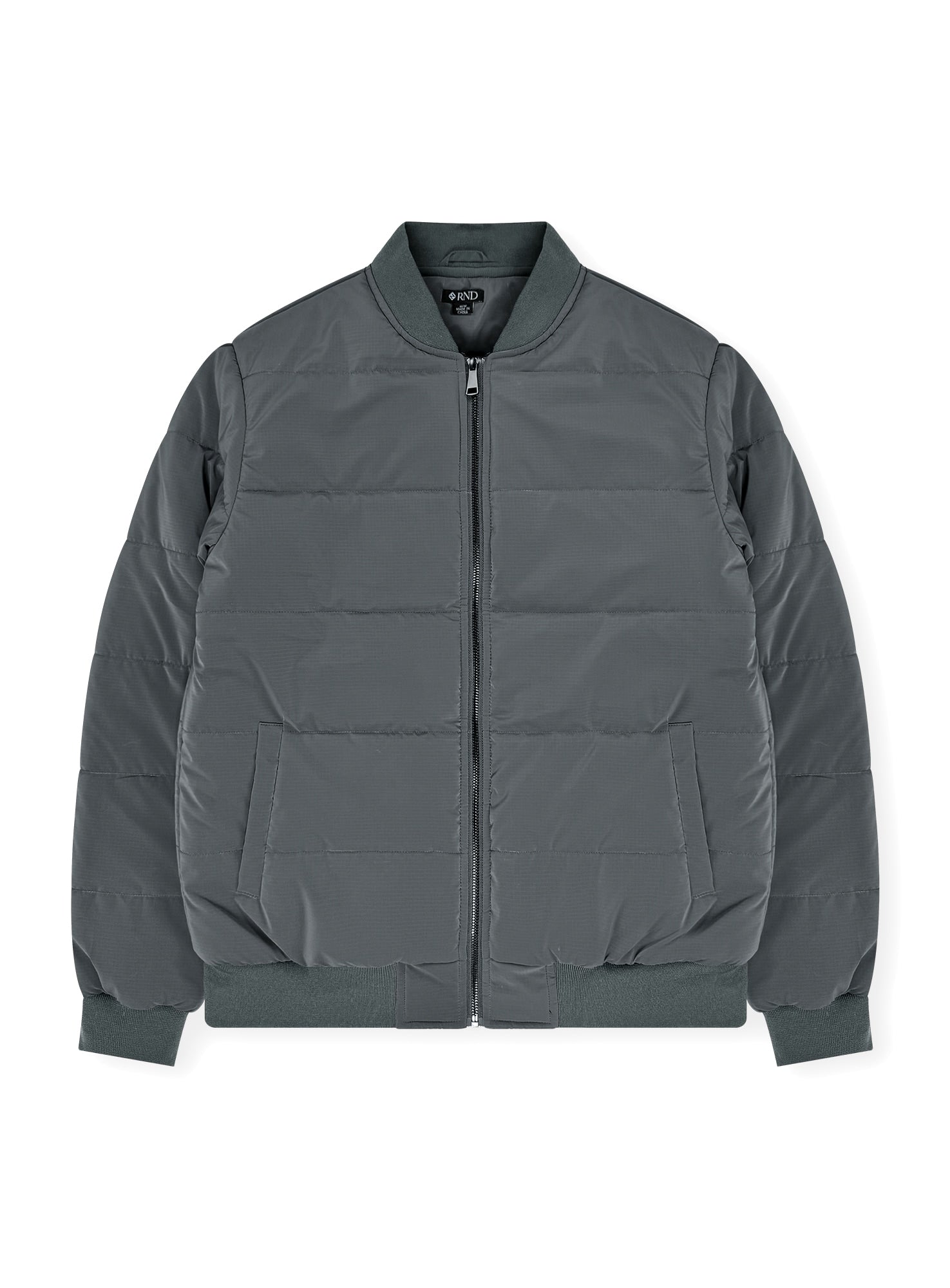 Men’s Zip-Up Puffer Bomber Jacket #15