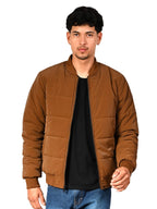 Men’s Zip-Up Puffer Bomber Jacket #15