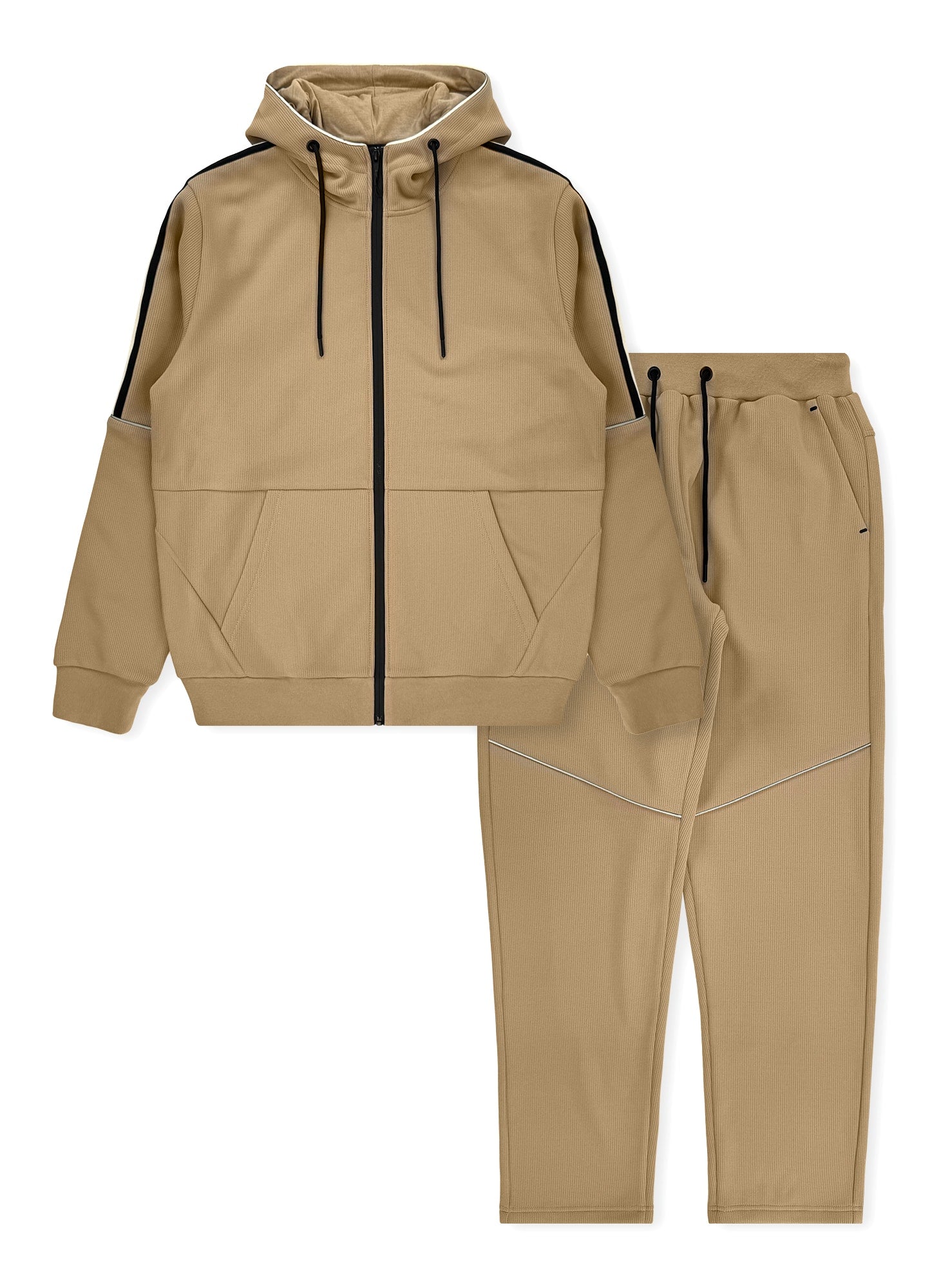 Men’s Textured Tracksuit Set #13